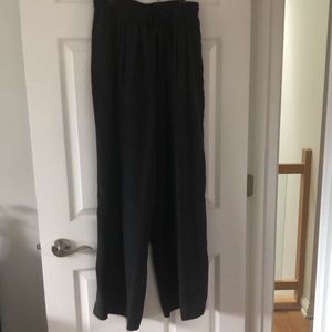 Henri Bendel New York VTG Wide Leg Silk Pants Size M